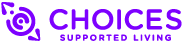 Choices Supported Living bright purple logo